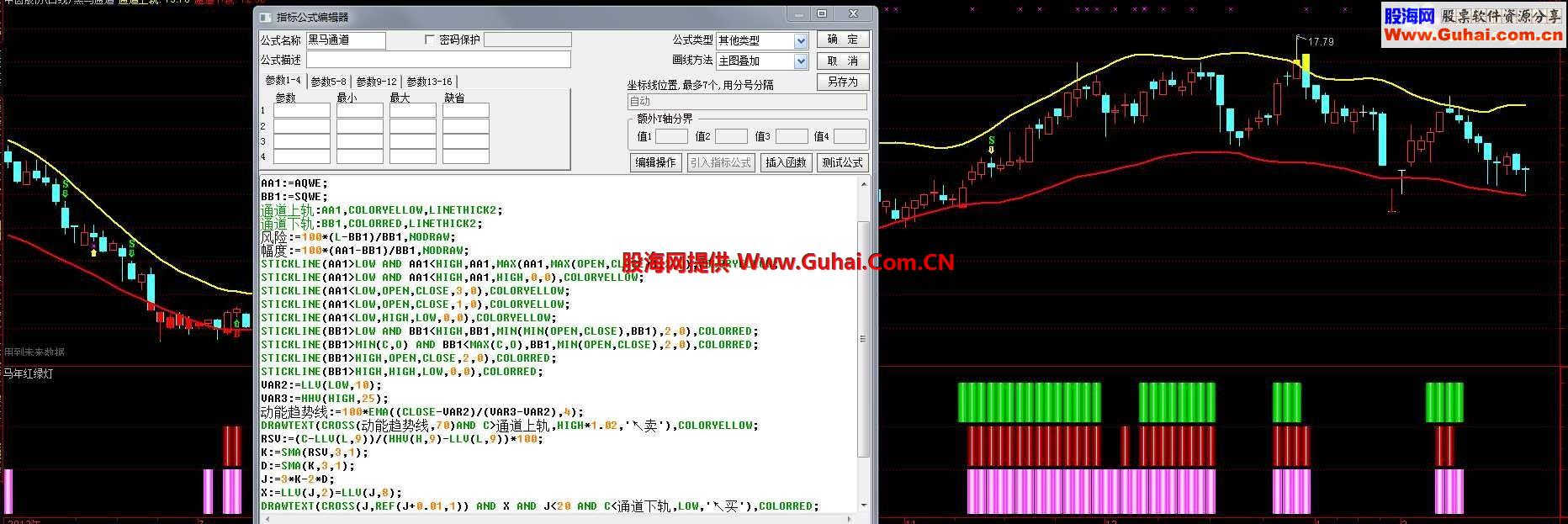 大智慧黑馬通道指標(biāo)公式