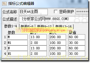 通達(dá)信日天A4主圖指標(biāo)公式源碼